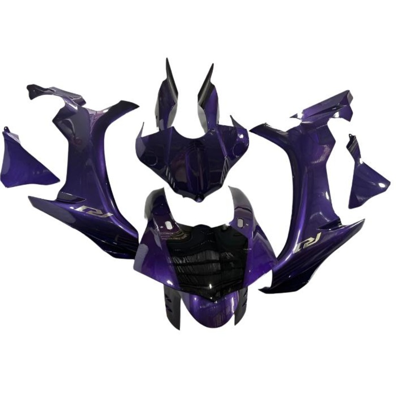 Yamaha YZF-R1 (2015-2019) Purple, Black, Chrome Fairings No Seat Cowl No Bolt Kit No Tank