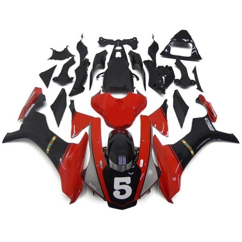 Yamaha YZF-R1 (2015-2019) Red, Black, Gray, #5 Fairings No Seat Cowl No Bolt Kit No Tank