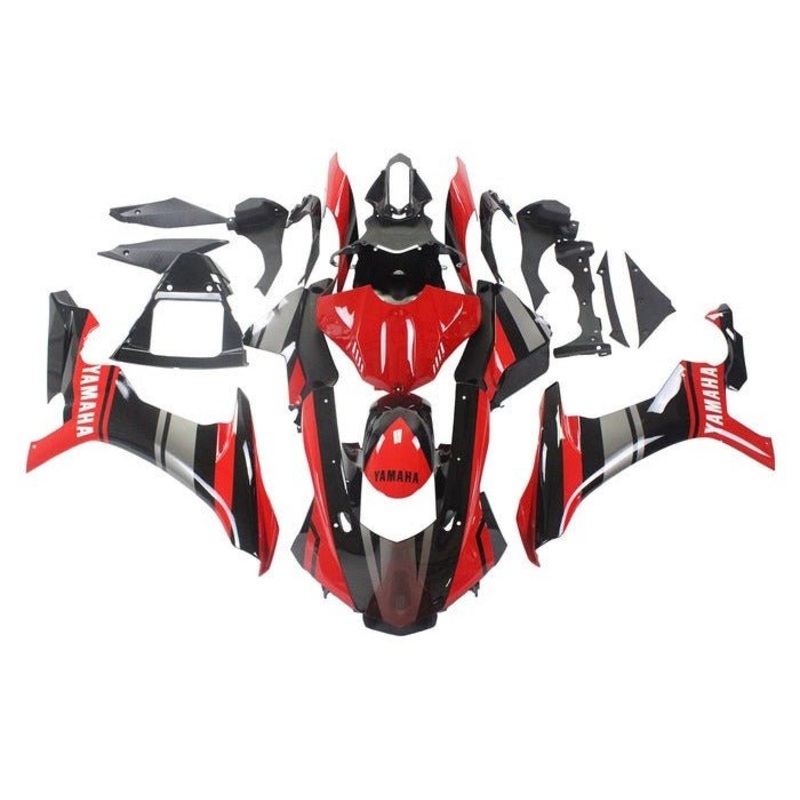 Yamaha YZF-R1 (2015-2019) Red, Black, Gray Fairings No Seat Cowl No Bolt Kit No Tank
