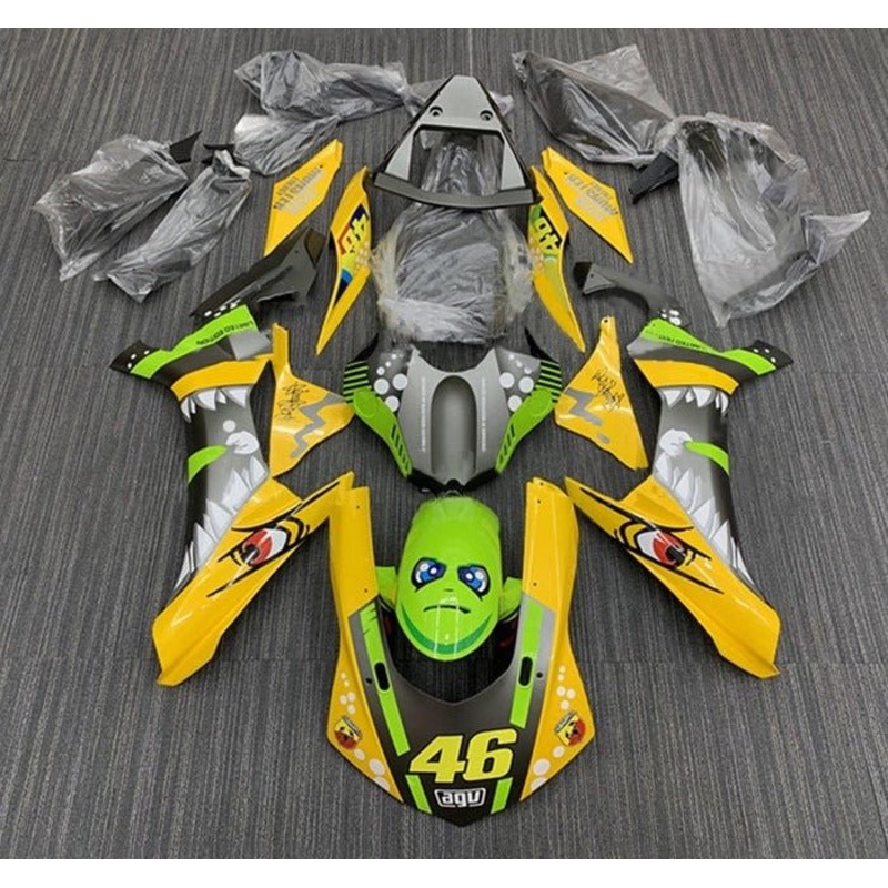 Yamaha YZF-R1 (2015-2019) Yellow, Green Shark Fairings No Seat Cowl No Bolt Kit No Tank