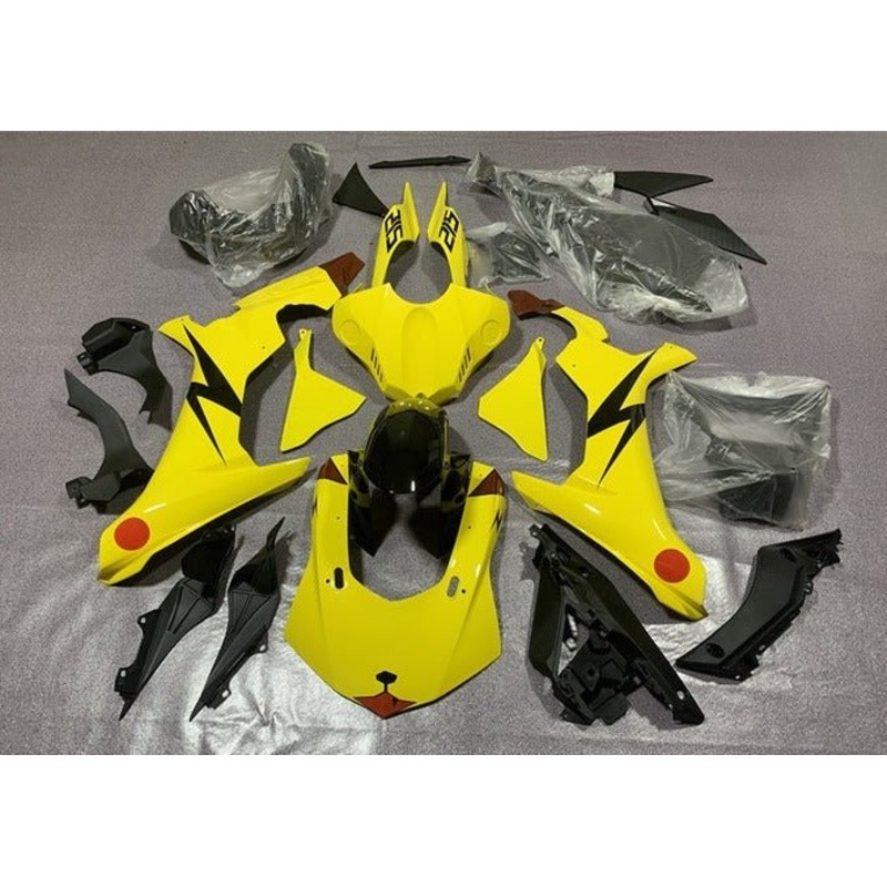 Yamaha YZF-R1 (2015-2019) Yellow Pikachu Fairings No Seat Cowl No Bolt Kit No Tank
