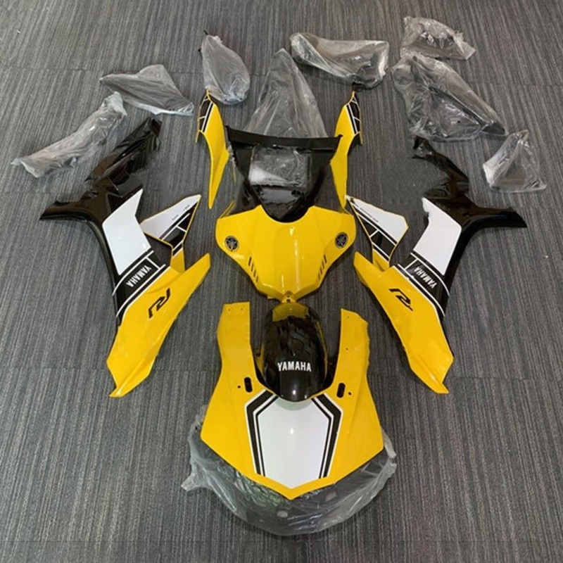 Yamaha YZF-R1 (2015-2019) Yellow, White, Black Fairings No Seat Cowl No Bolt Kit No Tank