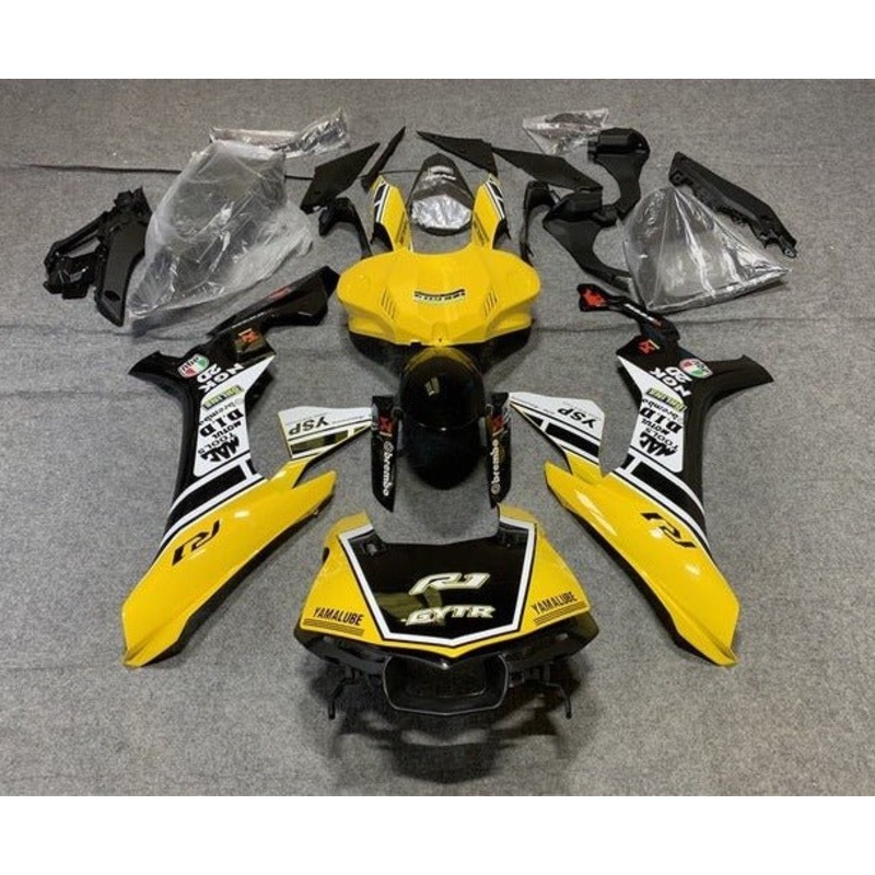 Yamaha YZF-R1 (2015-2019) Yellow, White, Black GYTR Fairings No Seat Cowl No Bolt Kit No Tank