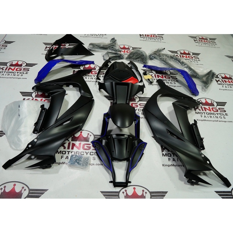 Fairing kit for a Kawasaki Ninja ZX10R (2011-2015) Matte Black, Gloss Blue, Red No Seat Cowl No Bolt Kit No Tank
