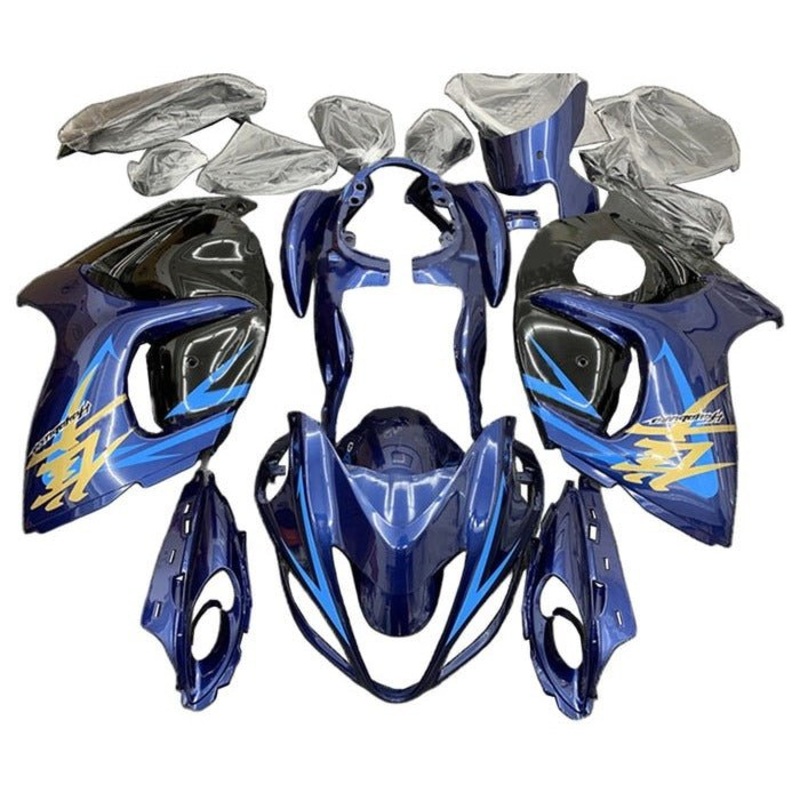 Suzuki GSX1300R Hayabusa (2008-2020) Blue, Black, Light Blue, Gold Fairings No Seat Cowl No Bolt Kit No Tank