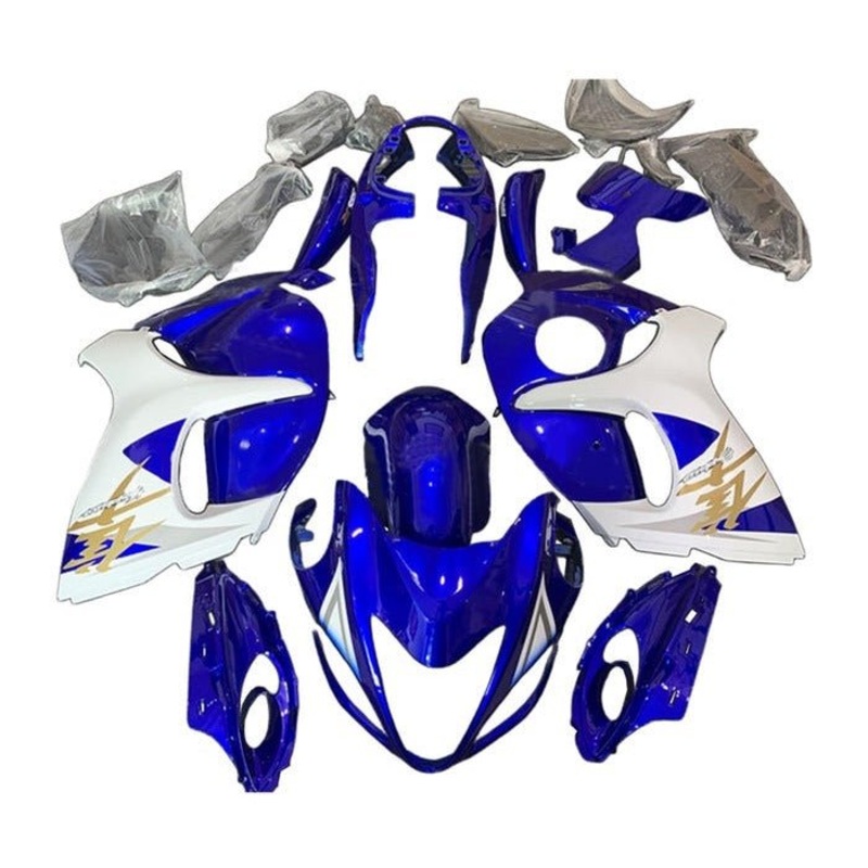 Suzuki GSX1300R Hayabusa (2008-2020) Blue, Gold, White Fairings No Seat Cowl No Bolt Kit No Tank