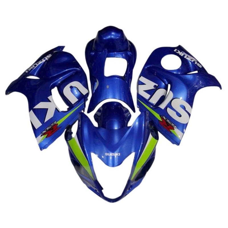 Suzuki GSX1300R Hayabusa (2008-2020) Blue, White, Neon Green Fairings No Seat Cowl No Bolt Kit No Tank
