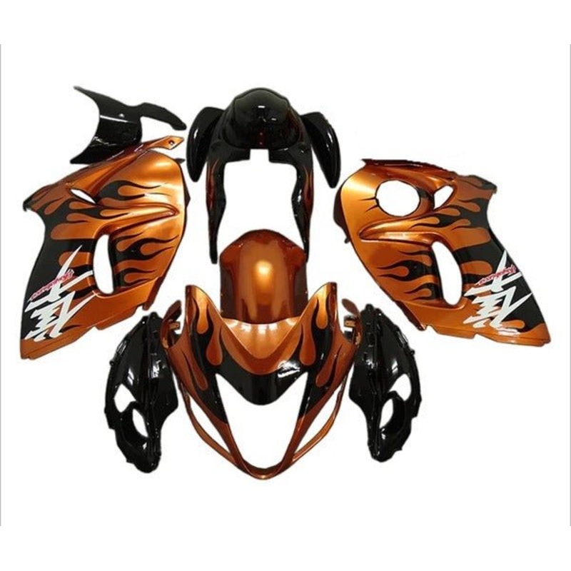 Suzuki GSX1300R Hayabusa (2008-2020) Copper Orange, Black Fairings No Seat Cowl No Bolt Kit No Tank
