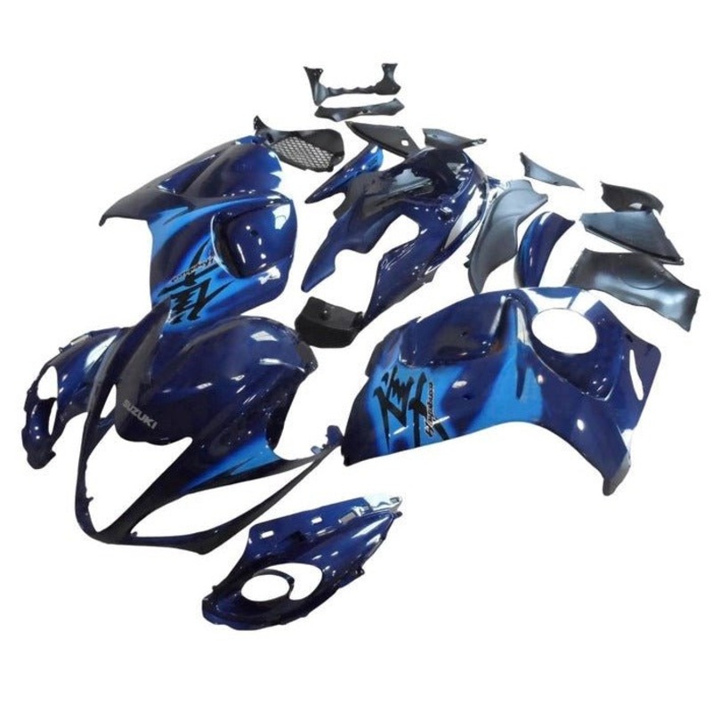 Suzuki GSX1300R Hayabusa (2008-2020) Dark Blue, Light Blue Fairings No Seat Cowl No Bolt Kit No Tank
