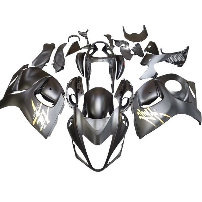 Suzuki GSX1300R Hayabusa (2008-2020) Matte Black, Gold Fairings No Seat Cowl No Bolt Kit No Tank