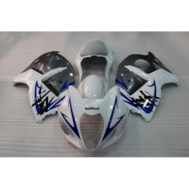 Suzuki GSX1300R Hayabusa (2008-2020) White, Gray, Blue Fairings No Seat Cowl No Bolt Kit No Tank