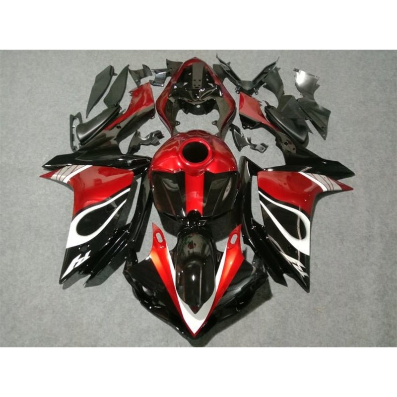 Yamaha YZF-R1 (2007-2008) Black, Candy Red, White Fairings No Seat Cowl No Bolt Kit No Tank