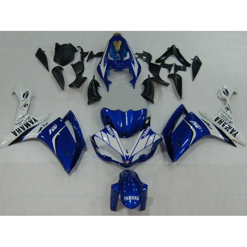 Yamaha YZF-R1 (2007-2008) Blue, White, M1 Fairings No Seat Cowl No Bolt Kit No Tank