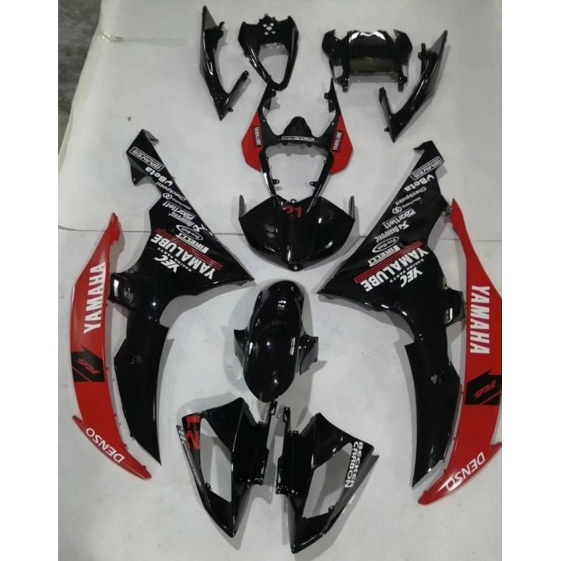 Yamaha YZF-R6 (2008-2016) Black, Red, White, Denso Fairings No Seat Cowl No Bolt Kit No Tank