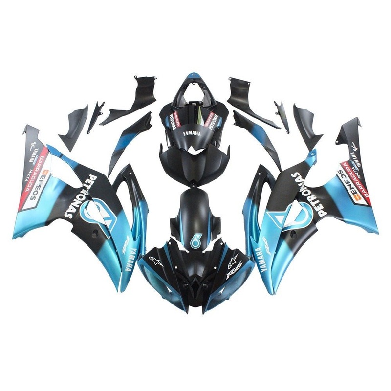 Yamaha YZF-R6 (2008-2016) Matte Blue, Black, White Petronas Fairings No Seat Cowl No Bolt Kit No Tank