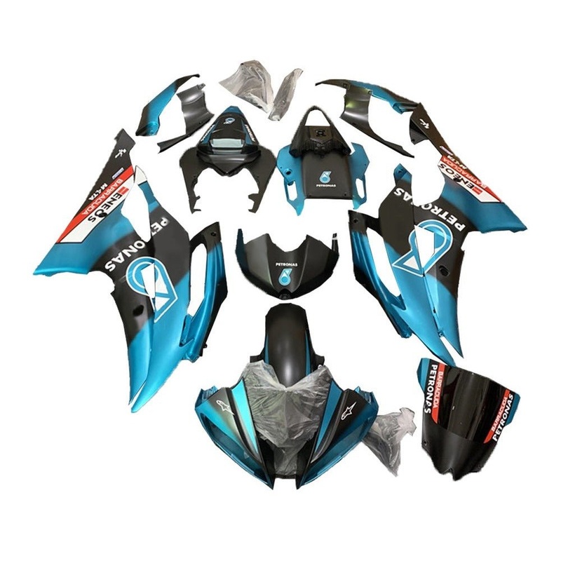 Yamaha YZF-R6 (2008-2016) Matte Blue, Matte Black, Petronas Fairings No Seat Cowl No Bolt Kit No Tank
