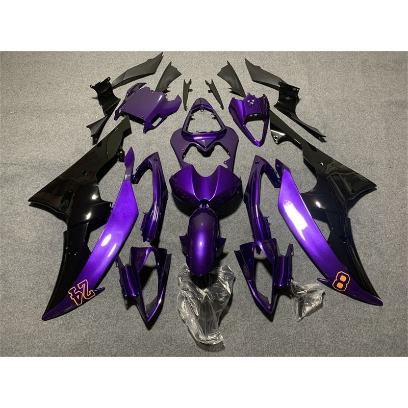 Yamaha YZF-R6 (2008-2016) Purple, Black Kobe Bryant Fairings No Seat Cowl No Bolt Kit No Tank