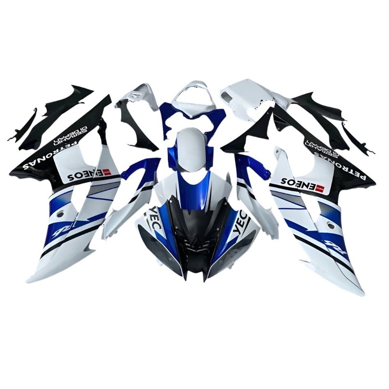 Yamaha YZF-R6 (2008-2016) White, Blue, Black, YEC Fairings No Seat Cowl No Bolt Kit No Tank
