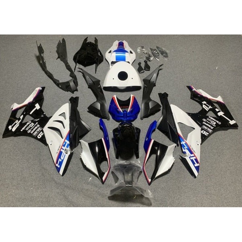 BMW S1000RR (2009-2014) Black, Blue, White HP Fairings No Seat Cowl No Bolt Kit No Tank
