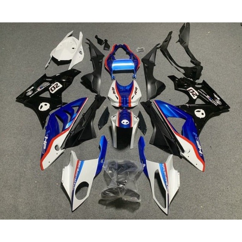 BMW S1000RR (2009-2014) Blue, White, Black, Red, Alien Fairings No Seat Cowl No Bolt Kit No Tank