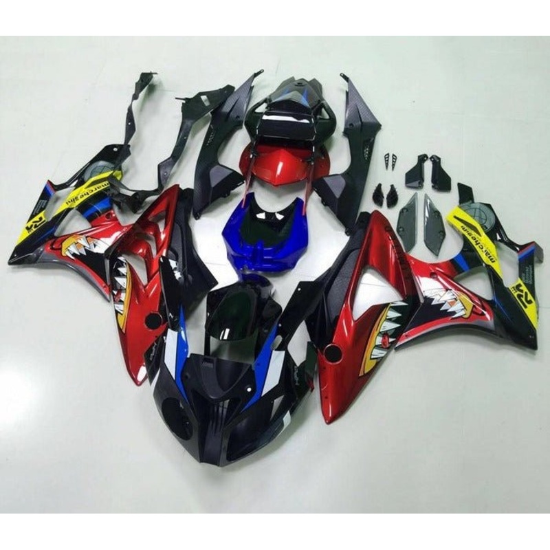 BMW S1000RR (2009-2014) Candy Red Shark Fairings No Seat Cowl No Bolt Kit No Tank