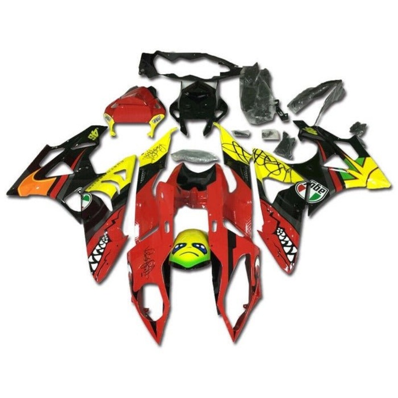 BMW S1000RR (2009-2014) Red Monster Fairings No Seat Cowl No Bolt Kit No Tank