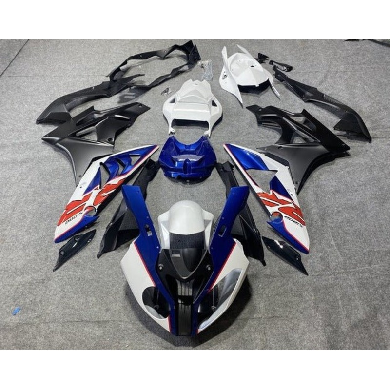 BMW S1000RR (2009-2014) White, Royal Blue, Red, Matte Black Fairings No Seat Cowl No Bolt Kit No Tank