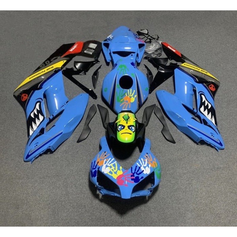 Honda CBR1000RR (2004-2005) Blue Shark Fairings No Seat Cowl No Bolt Kit No Tank
