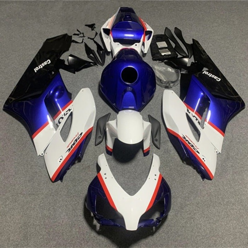 Honda CBR1000RR (2004-2005) Blue, White, Red Stripe Fairings No Seat Cowl No Bolt Kit No Tank