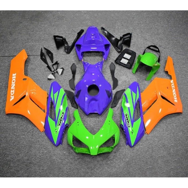 Honda CBR1000RR (2004-2005) Green, Purple, Orange Fairings No Seat Cowl No Bolt Kit No Tank
