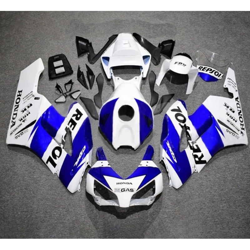 Honda CBR1000RR (2004-2005) White, Blue Repsol Fairings No Seat Cowl No Bolt Kit No Tank