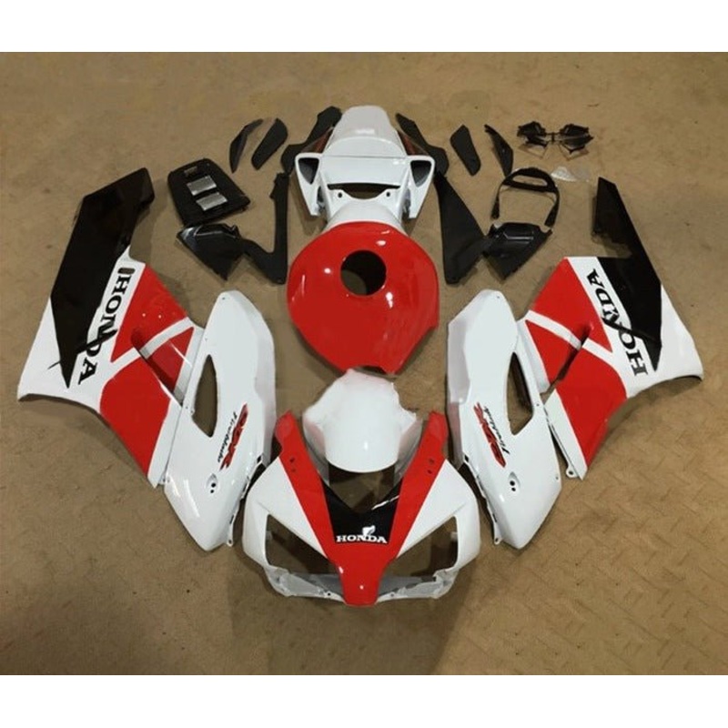 Honda CBR1000RR (2004-2005) White, Red, Black Fairings No Seat Cowl No Bolt Kit No Tank