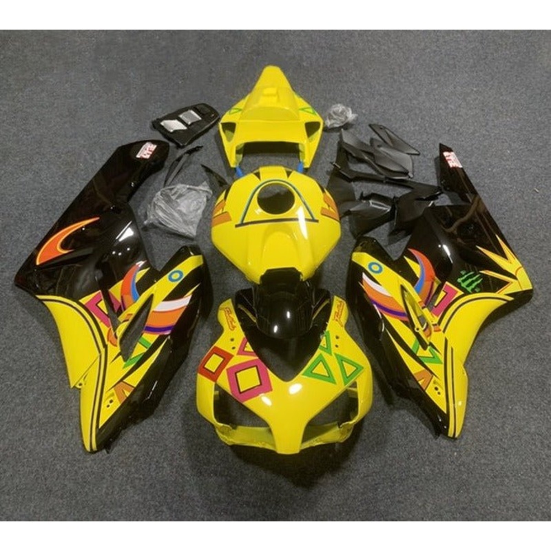 Honda CBR1000RR (2004-2005) Yellow, Black, Graphic Fairings No Seat Cowl No Bolt Kit No Tank