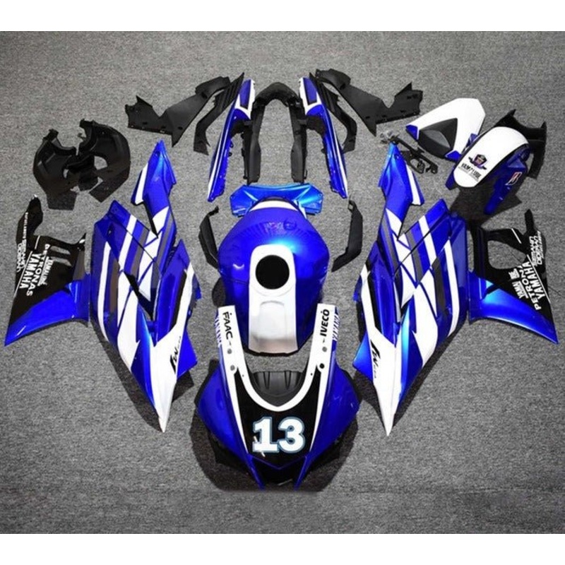 Yamaha R3 (2019-2021) Blue, Black, White #13 Fairings No Seat Cowl No Bolt Kit No Tank Cover
