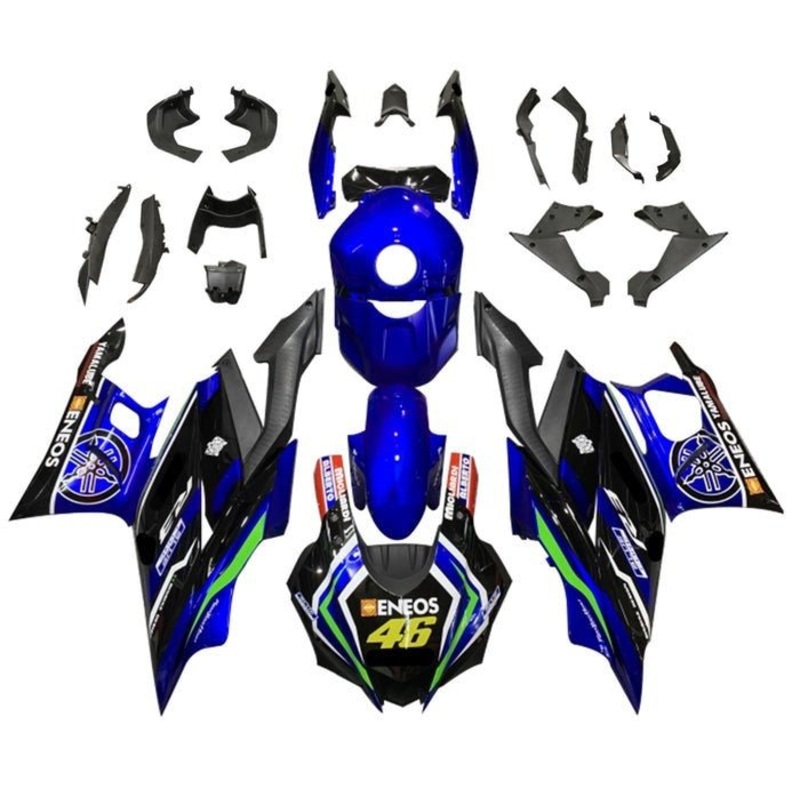Yamaha R3 (2019-2021) Blue, Green, Eneos Fairings No Seat Cowl No Bolt Kit No Tank Cover