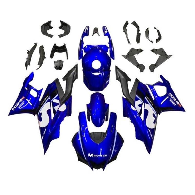 Yamaha R3 (2019-2021) Blue, White, Eneos, Movistar Fairings No Seat Cowl No Bolt Kit No Tank Cover