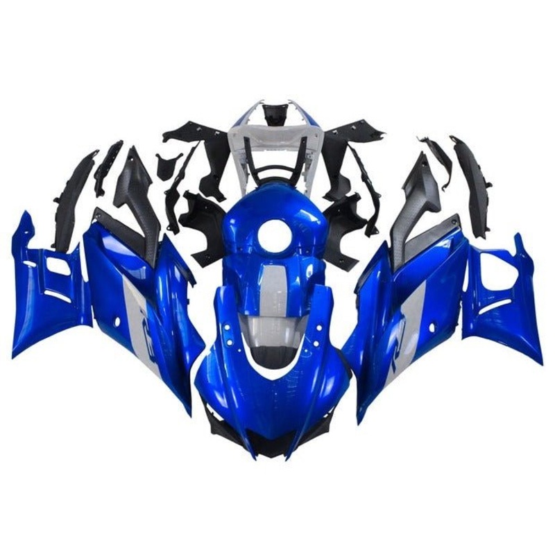 Yamaha R3 (2019-2021) Blue, White Fairings No Seat Cowl No Bolt Kit No Tank Cover