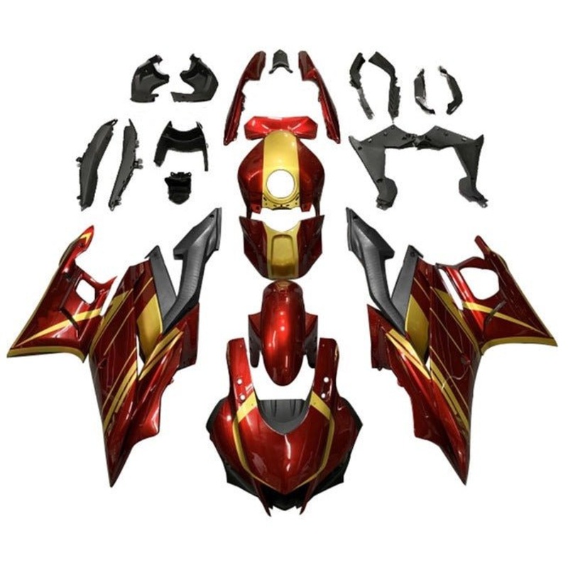 Yamaha R3 (2019-2021) Candy Red, Gold Fairings No Seat Cowl No Bolt Kit No Tank Cover