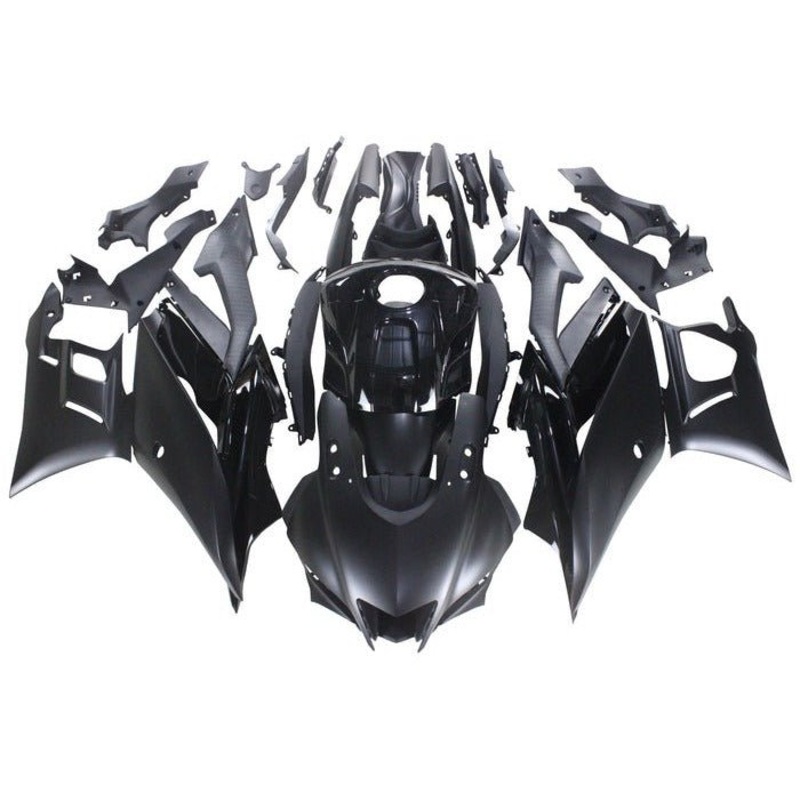 Yamaha R3 (2019-2021) Matte Black, Gloss Black Fairings No Seat Cowl No Bolt Kit No Tank Cover