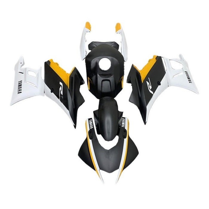 Yamaha R3 (2019-2021) Matte Black, White, Yellow Fairings No Seat Cowl No Bolt Kit No Tank Cover