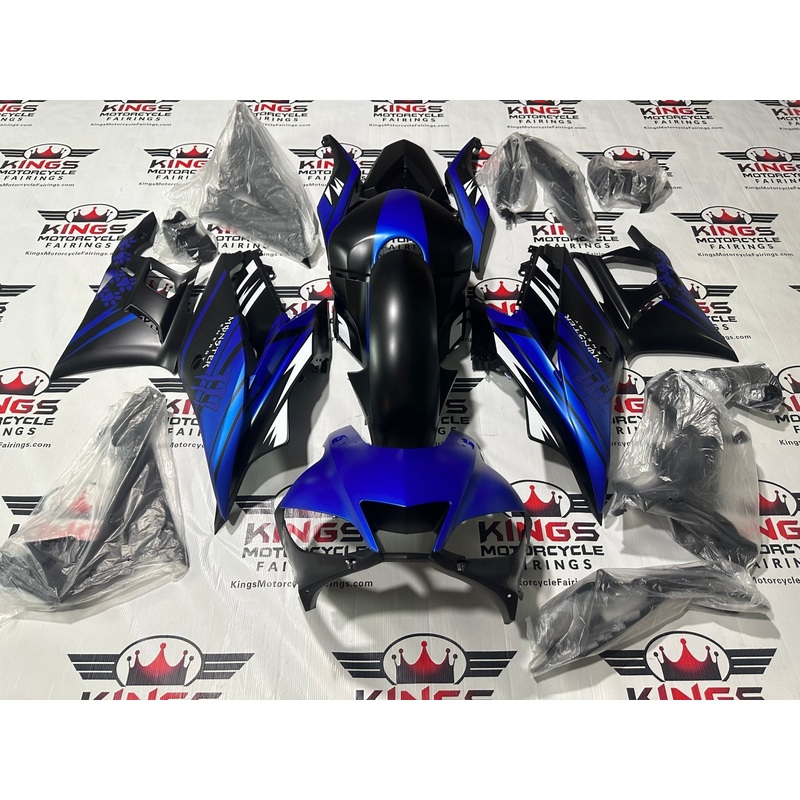 Yamaha R3 (2019-2021) Matte Blue, Matte Black Fairings No Seat Cowl No Bolt Kit No Tank Cover