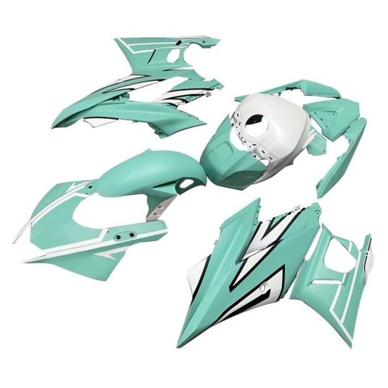 Yamaha R3 (2019-2021) Matte Green Seafoam Fairings No Seat Cowl No Bolt Kit No Tank Cover