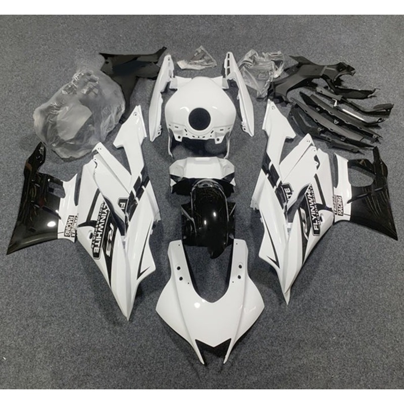Yamaha R3 (2019-2021) White, Black Fairings No Seat Cowl No Bolt Kit No Tank Cover