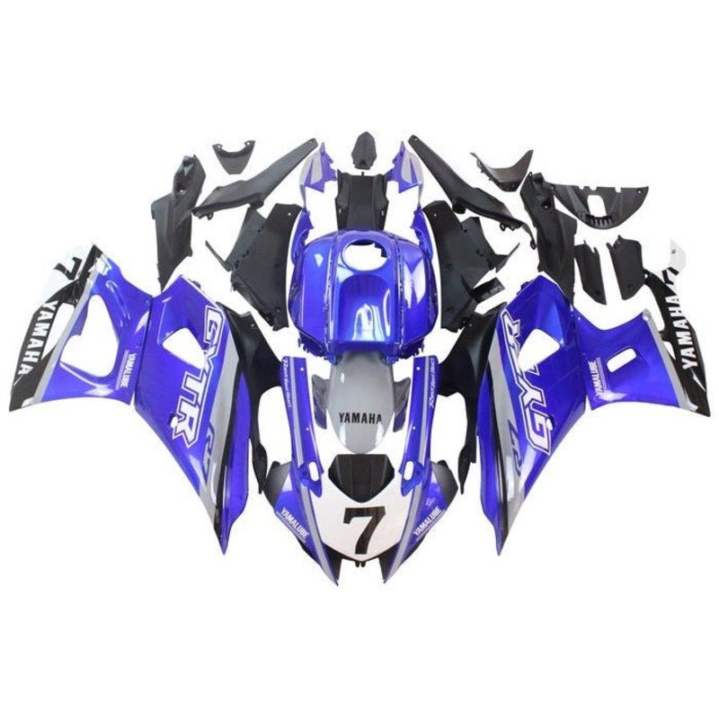 Yamaha R7 Fairings (2021-2024) Blue, Gray, White, GYTR No Seat Cowl No Bolt Kit No Tank