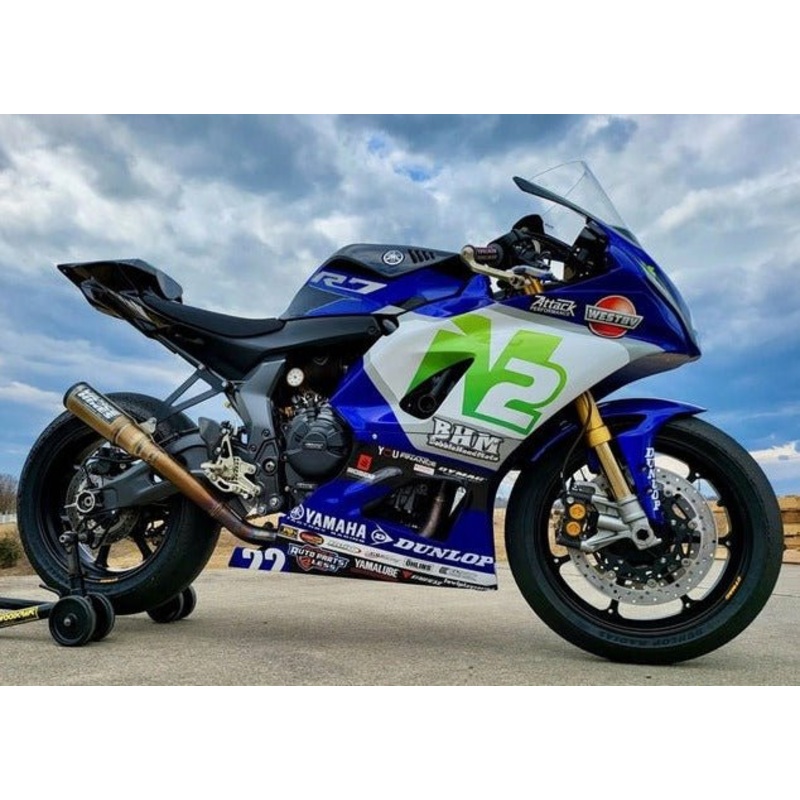 Yamaha R7 Fairings (2021-2024) Blue N2 No Seat Cowl No Bolt Kit No Tank