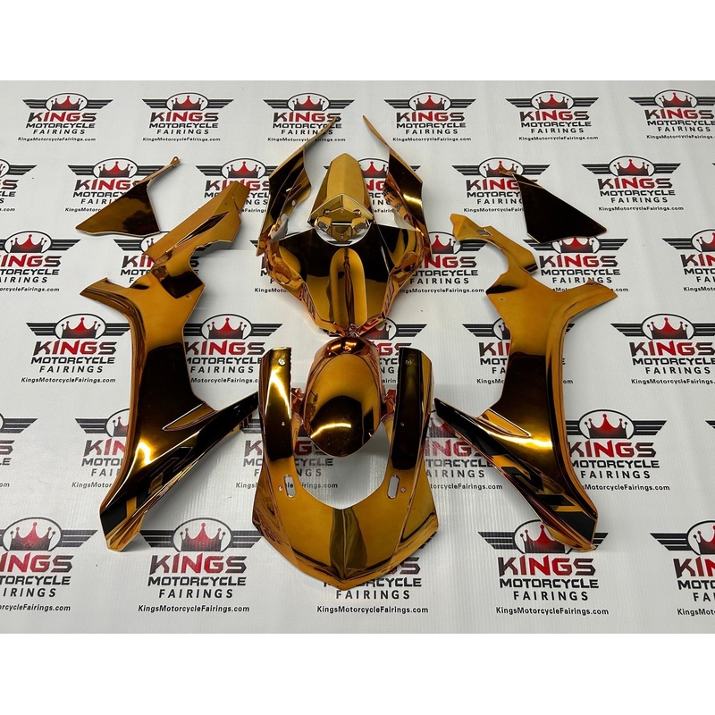 Yamaha YZF-R1 (2015-2019) Chrome Gold Fairings No Seat Cowl No Bolt Kit No Tank