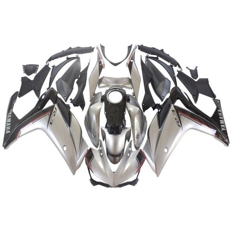 Yamaha YZF-R3 (2015-2018) Gray, Black, Red Fairings No Seat Cowl No Bolt Kit No Tank Cover