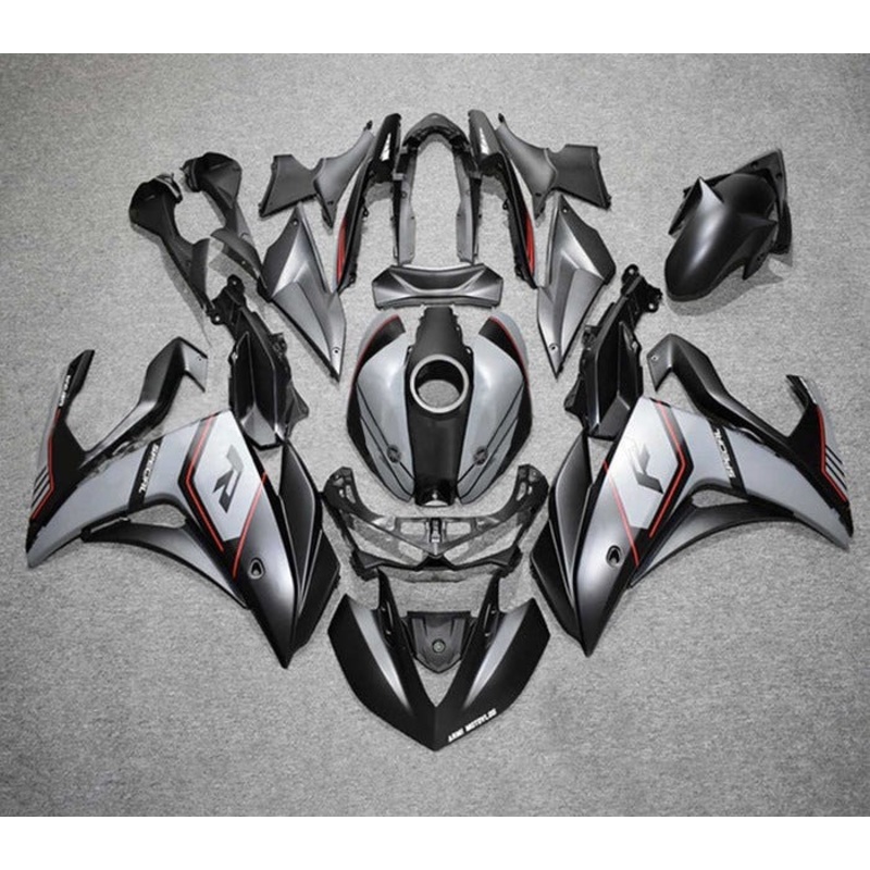 Yamaha YZF-R3 (2015-2018) Matte Black, Gray, Red Fairings No Seat Cowl No Bolt Kit No Tank Cover