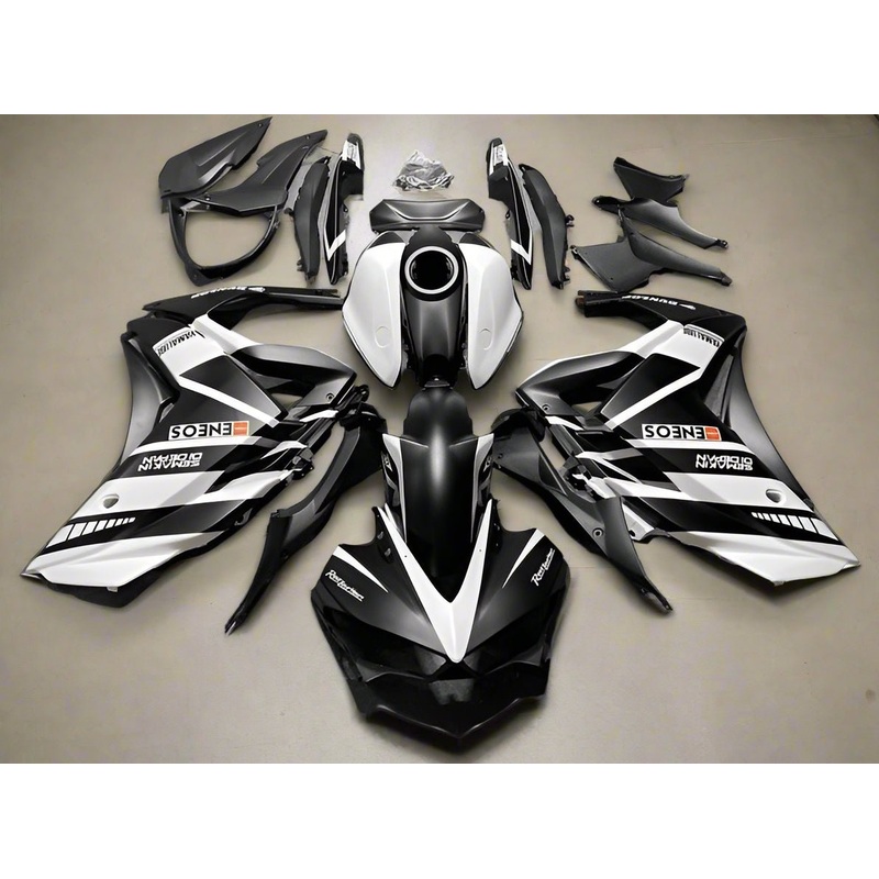 Yamaha YZF-R3 (2015-2018) Matte Black, Matte White Fairings No Seat Cowl No Bolt Kit No Tank Cover