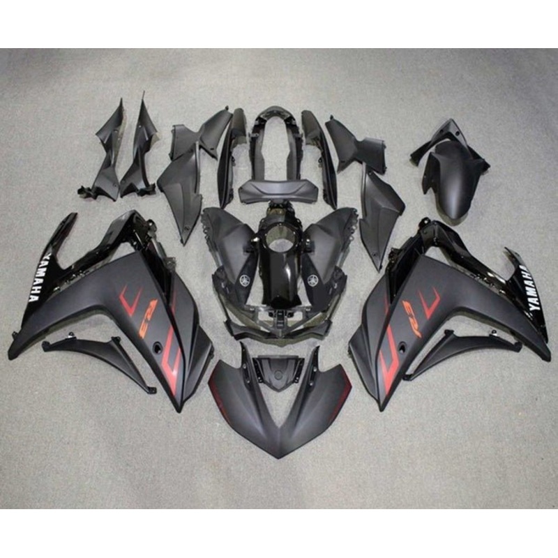 Yamaha YZF-R3 (2015-2018) Matte Black, Red, Gloss Black, White Fairings No Seat Cowl No Bolt Kit No Tank Cover
